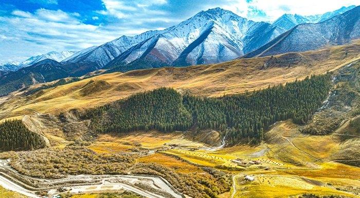 甘肅張掖 ：祁連山迷人秋景